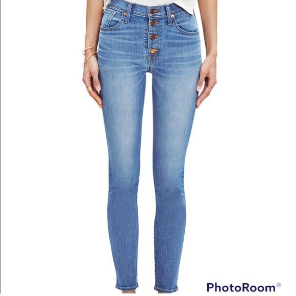 Madewell High Riser Skinny Skinny Cropped Jeans C21 - Picture 1 of 16